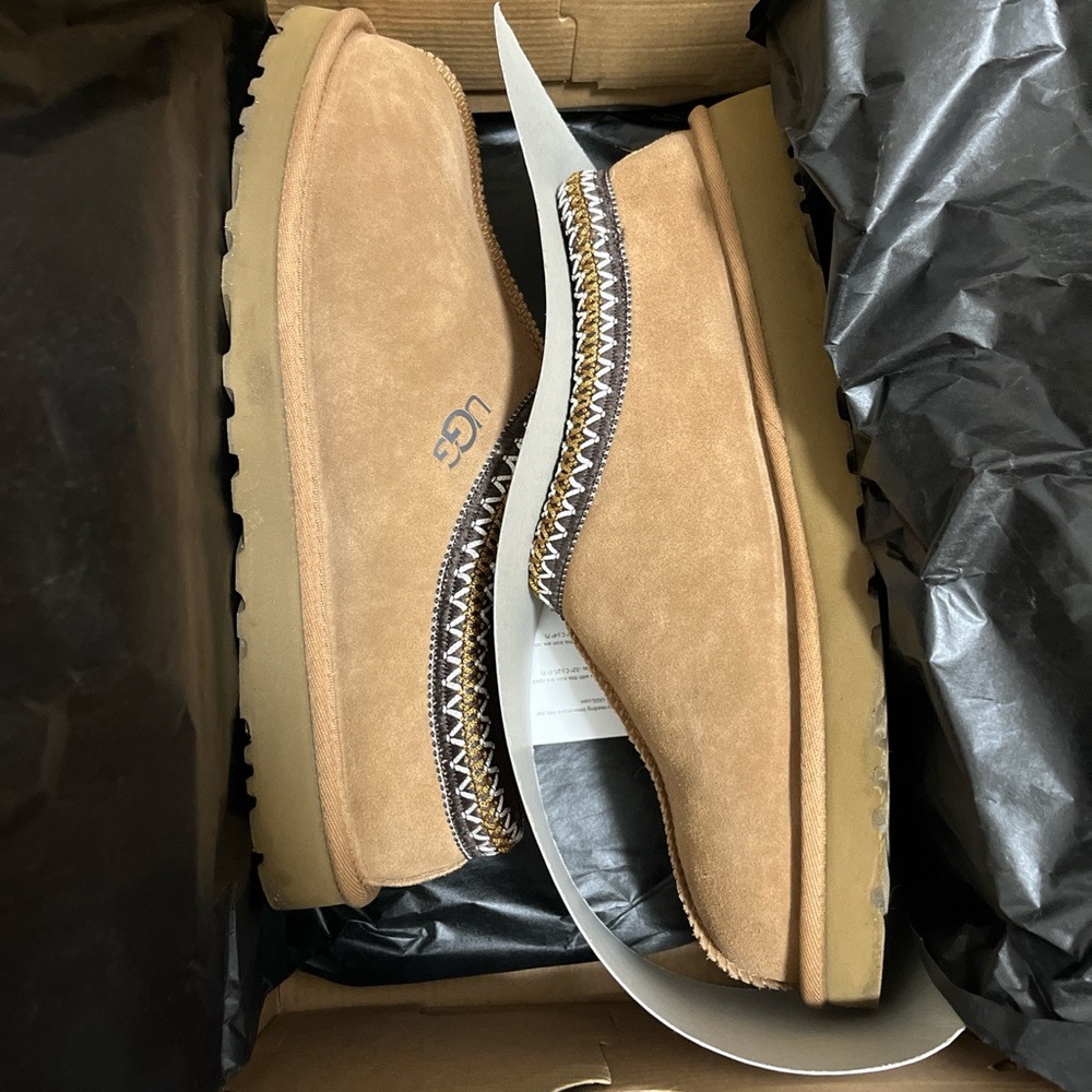 UGG Men's Brown Suede Slip-Ons